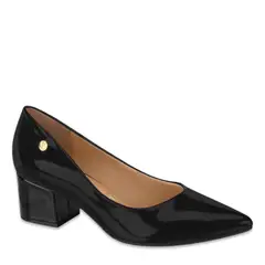 VIZZANO - Zapato Mujer Taco Ancho Negro Efecto Charol