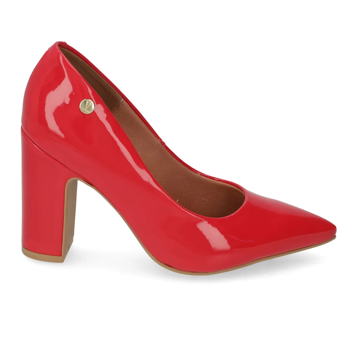 VIZZANO - Zapato Mujer Taco Ancho Rojo Efecto Charol Vizzano