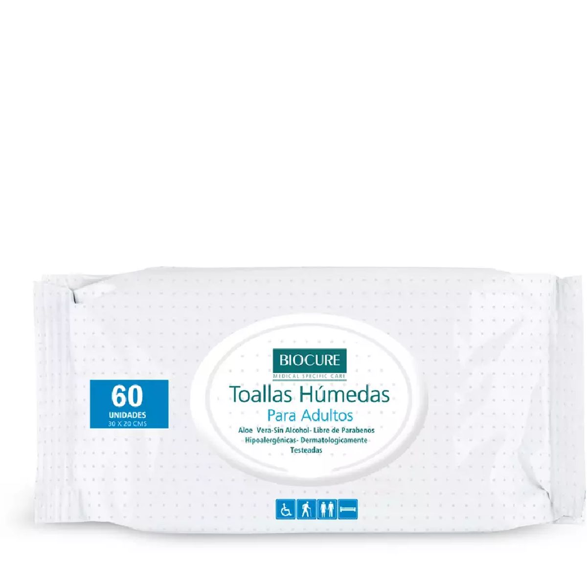 BIOCURE - Biocure Toallas Humedas Para Adulto 60 Unidades