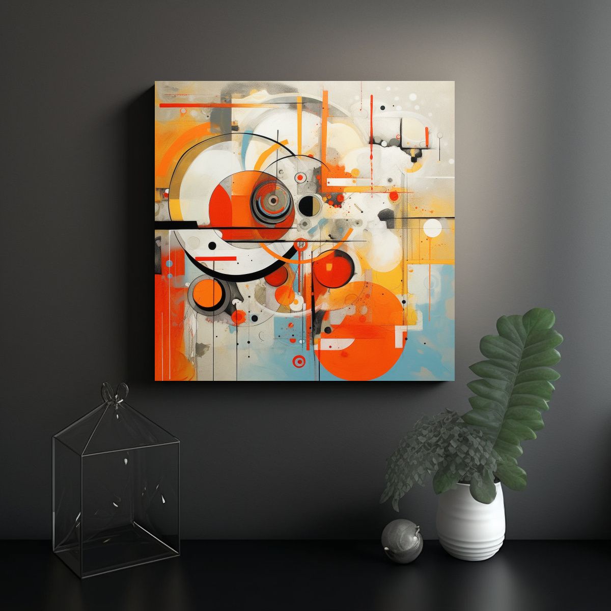 GENERICO - Pinturas Decorativas De Arte De Pared Expresión 50x50 Cm