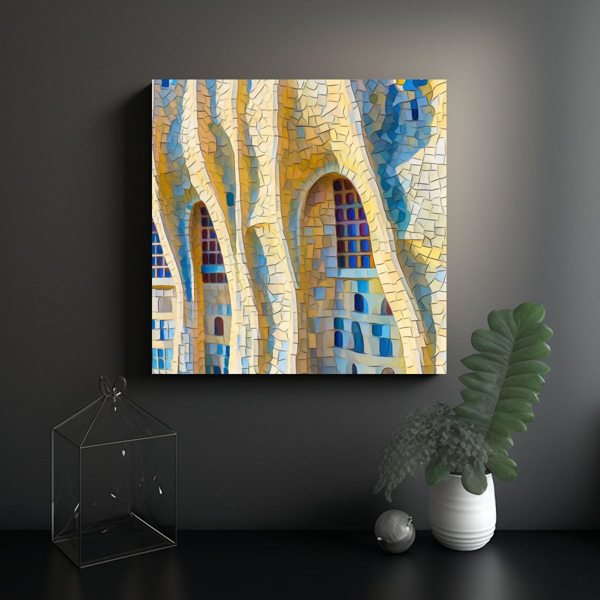 GENERICO - Cuadro Espectacular Inspirado En El Estilo De 50x50 Cm