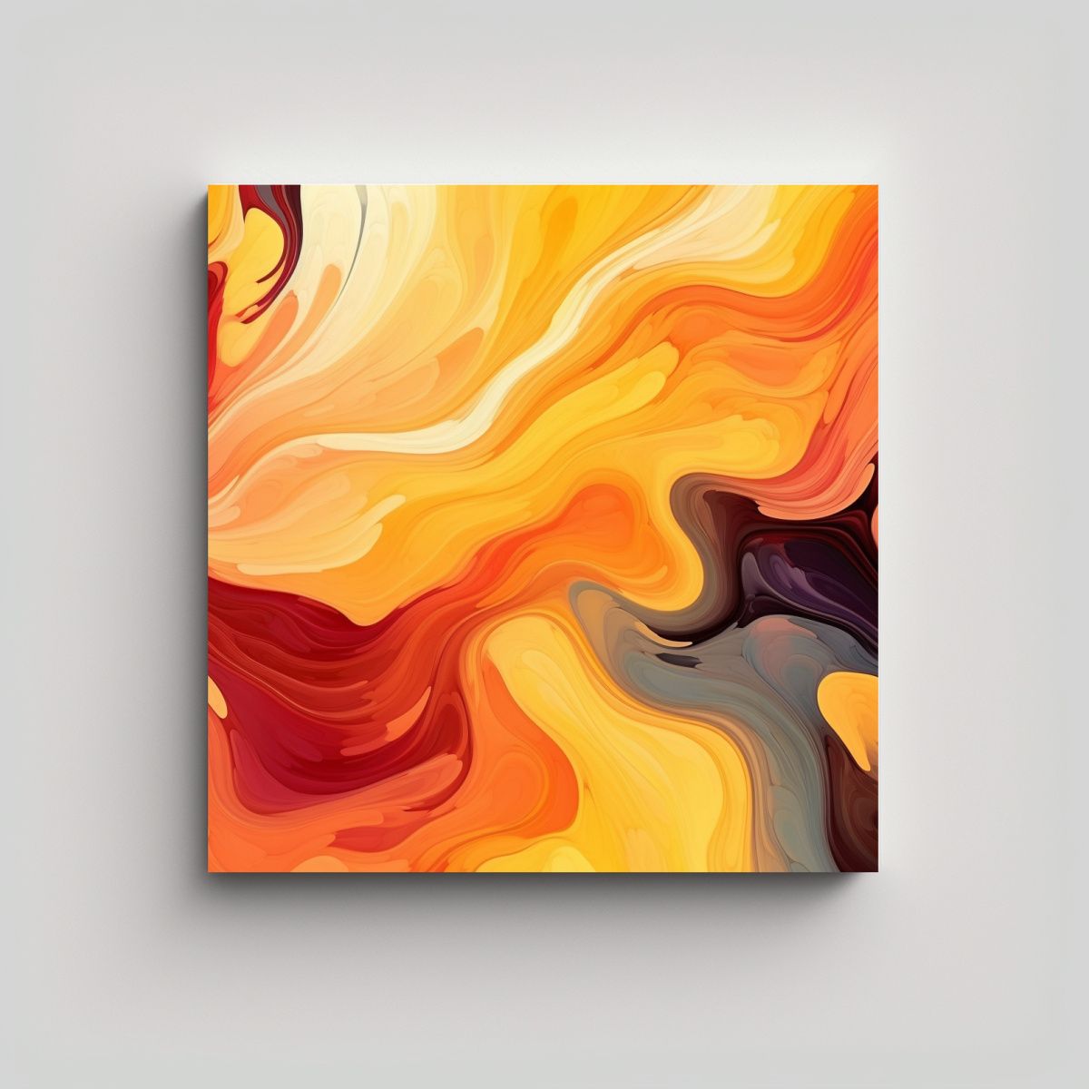 GENERICO - Fondo Abstracto Colorido Con Cálidos Colores 80x80 Cm