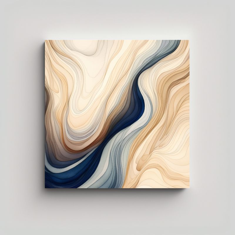 GENERICO - Fondo Beige Con Hermosa Gama De Colores Como 90x90 Cm