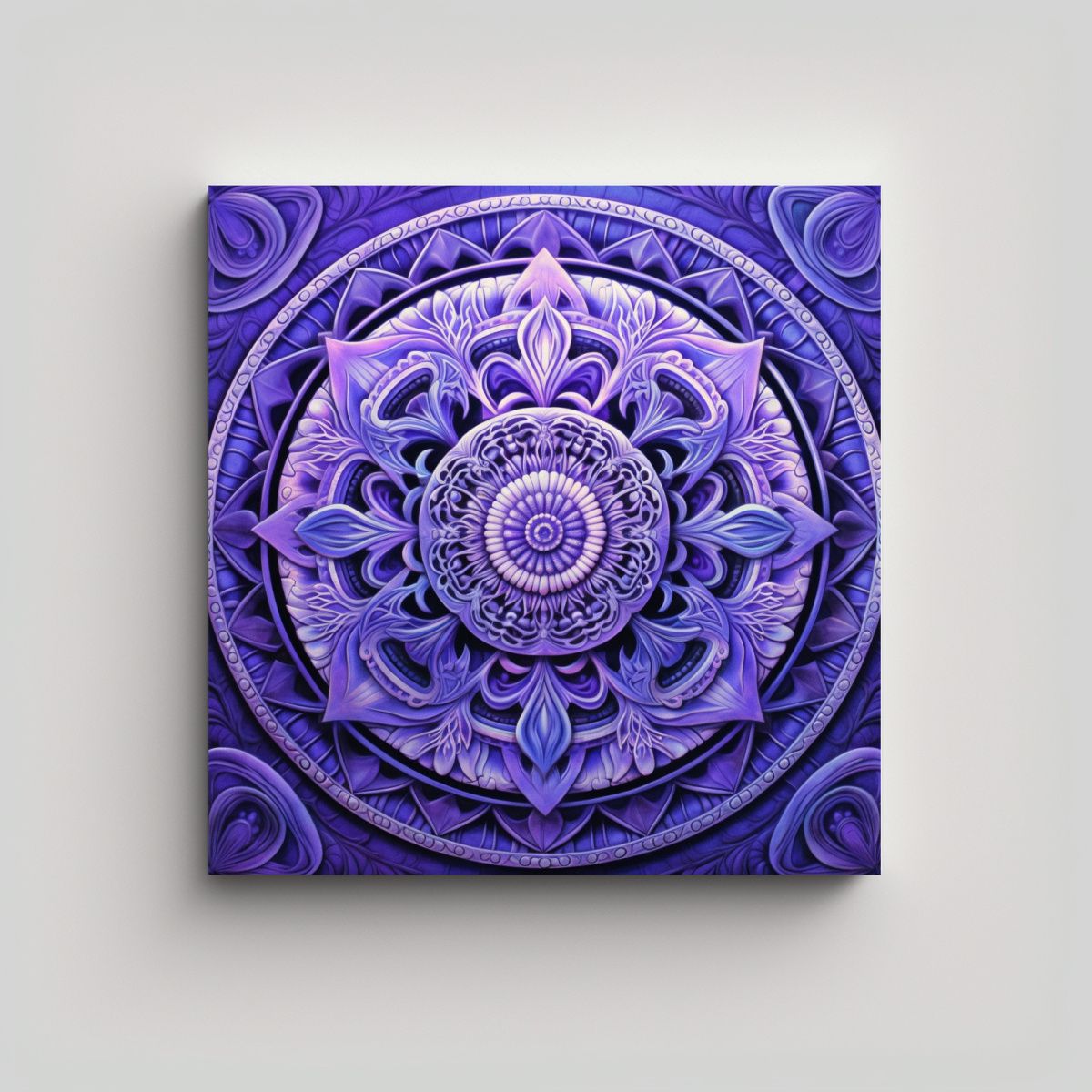 GENERICO - Pinturas Decorativas Baño Mandala Violeta 90x90 Cm