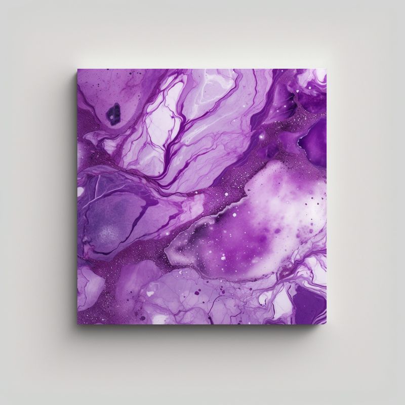 GENERICO - Pintura Decorativa Mármol Violeta Intenso Para 70x70 Cm