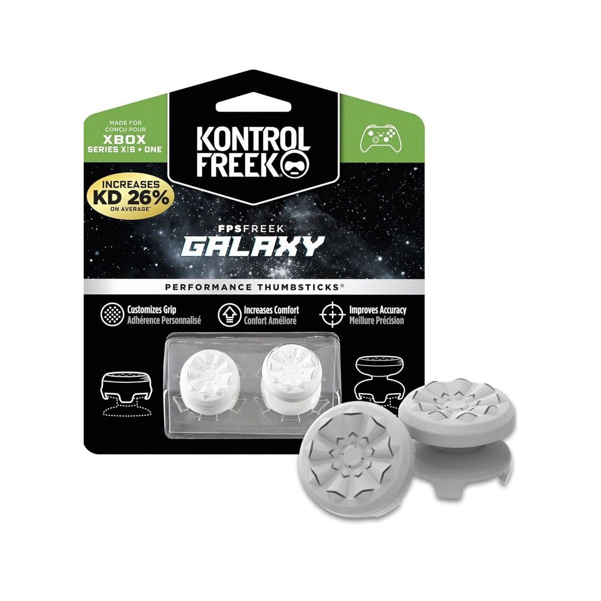 GENERICO - Kontrol Freek Galaxy Blanco Compatible Con Mandos Xbox Serie