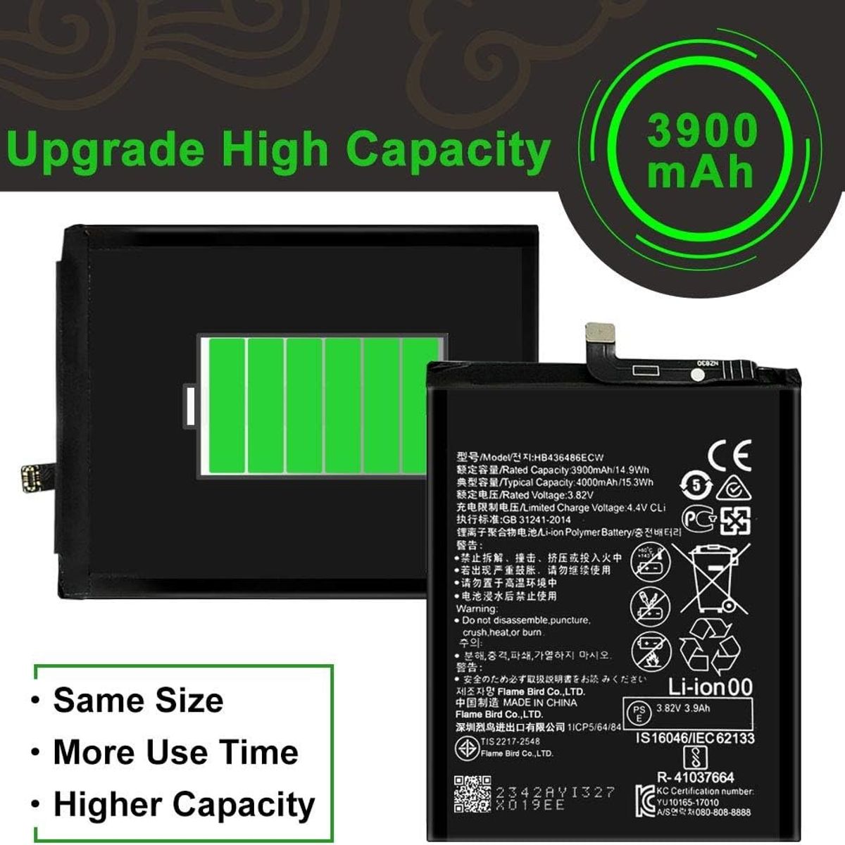 GENERICO - Batería Para Huawei Mate 10 Normal + Kit Herramientas