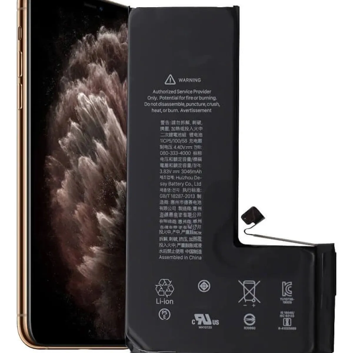 GENERICO - Bateria Nueva Para iPhone 11 Pro + Kit Herramientas