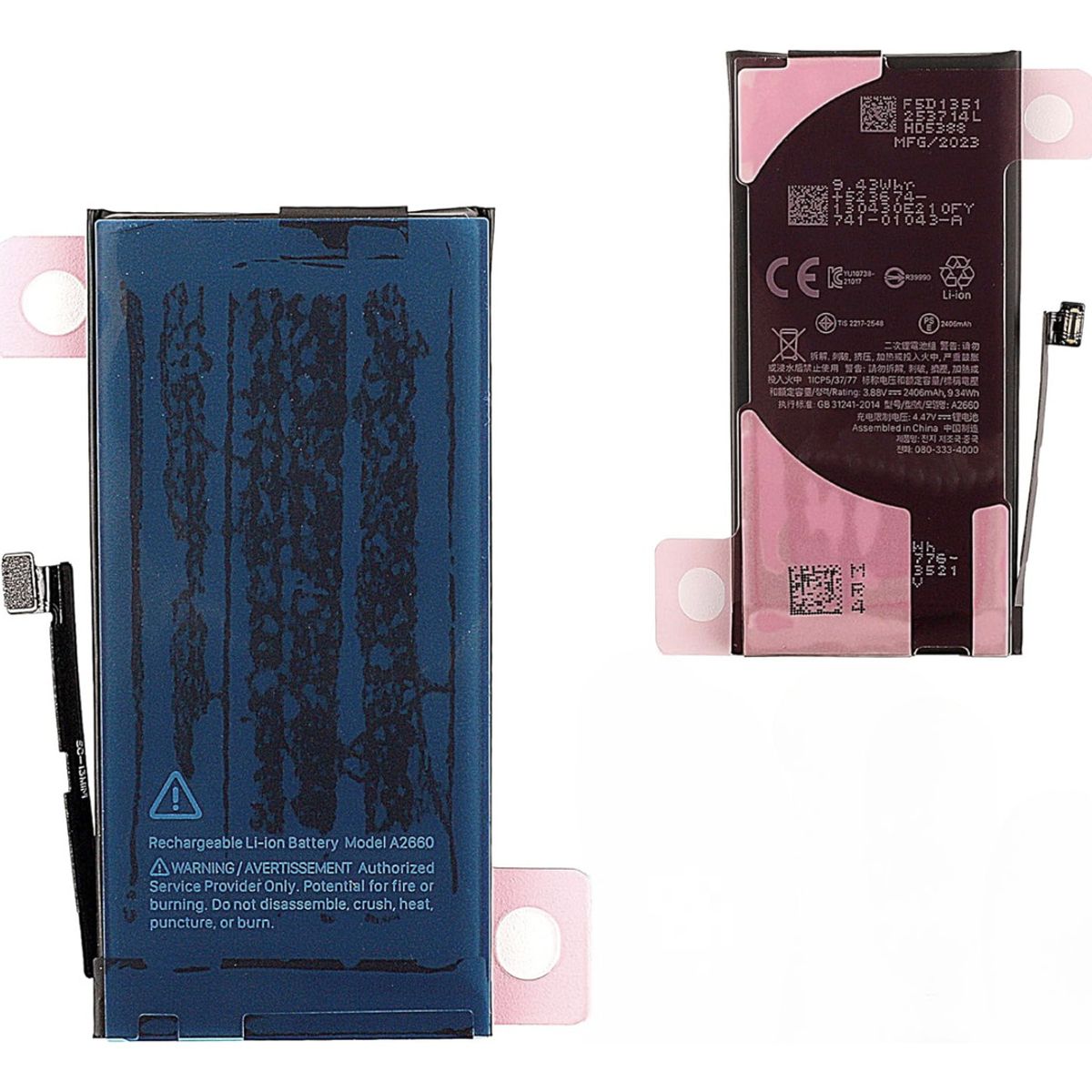 GENERICO - Bateria Compatible Con iPhone 13 Mini 2406mah Nueva