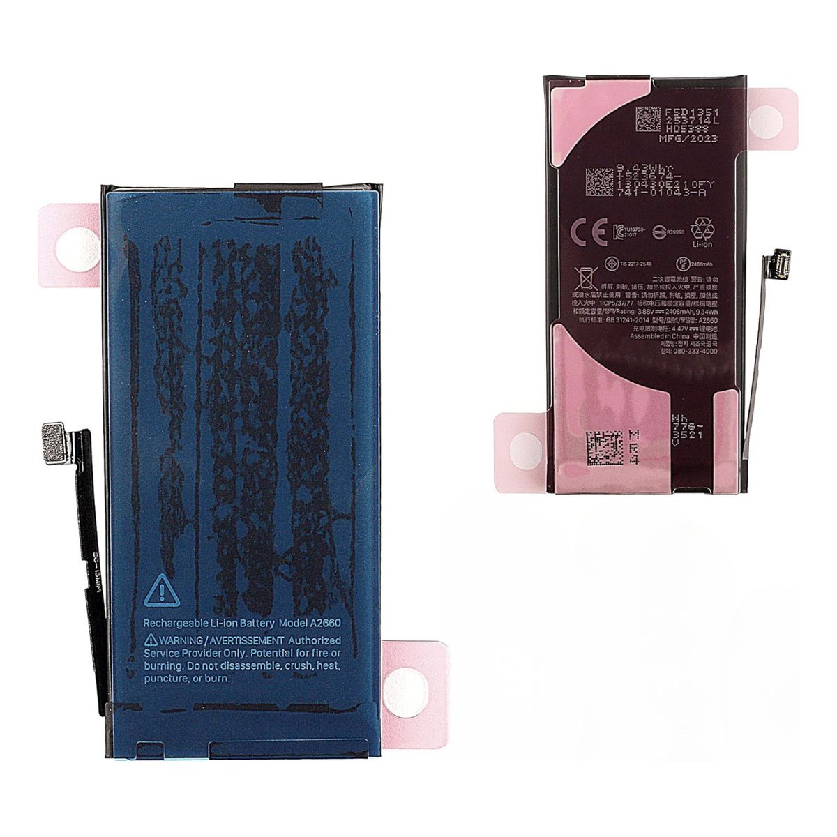 GENERICO - Bateria Compatible Con iPhone 13 Mini 2406mah Nueva