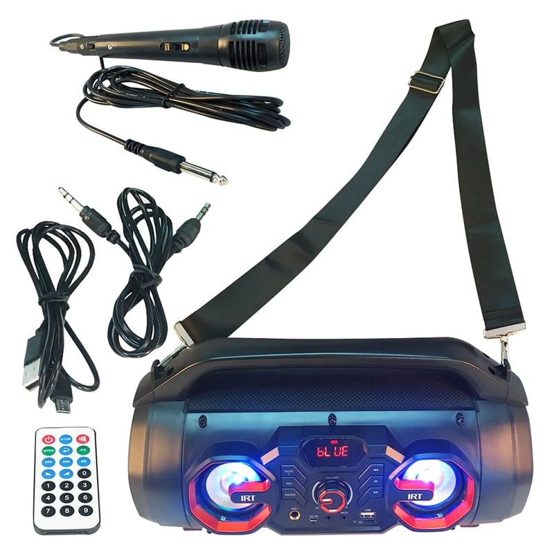 IRT - Parlante Portátil Bazooka Speaker Microfono Irt Fx IRT