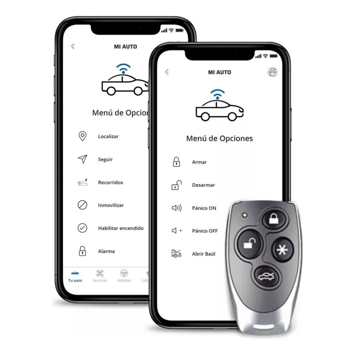 IMPORTCLICK - Alarma Antirrobo GPS Automóvil Nemesis Serie Gold Pro Mp1 Bt