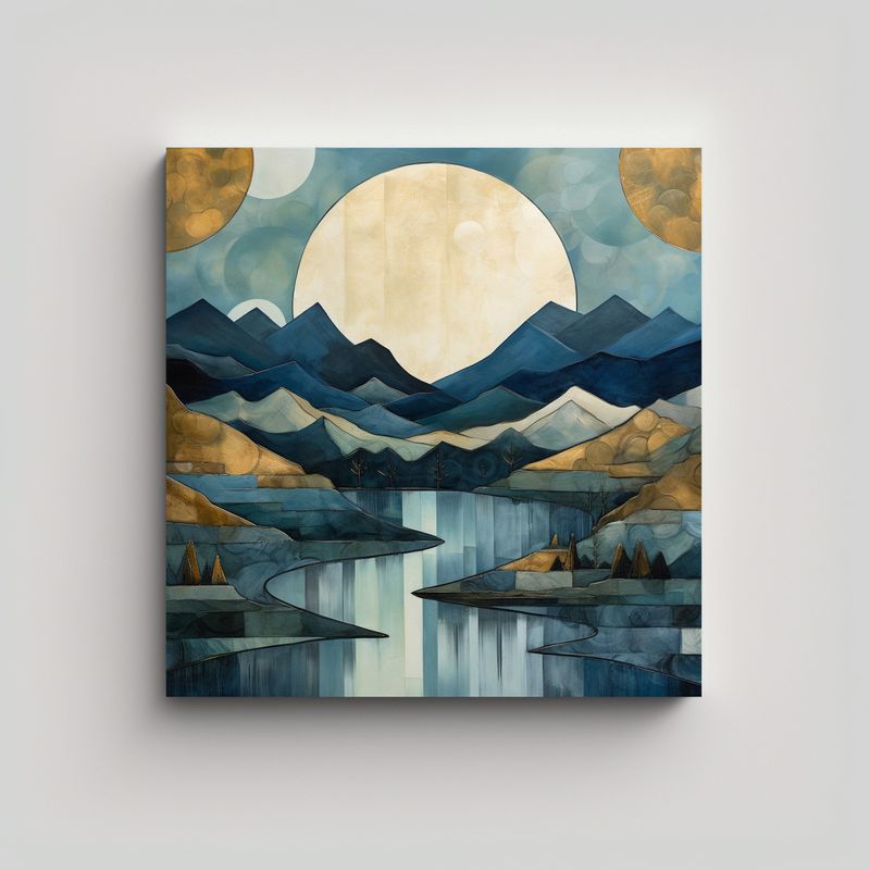 GENERICO - Pinturas Decorativas Arte Forma Armonia Con 70x70 Cm