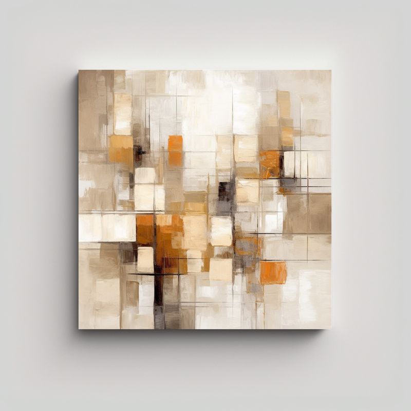 GENERICO - Pinturas Abstractas Modernas En Bastidor Con 50x50 Cm
