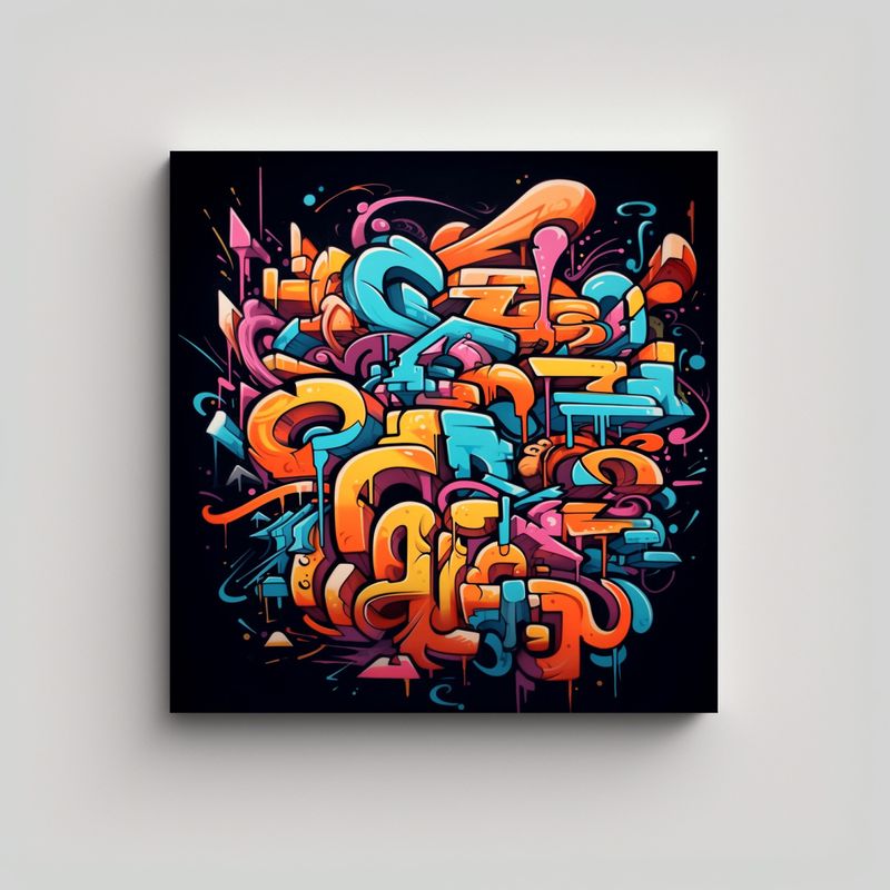 GENERICO - Cuadros De Decoración Inspiradores Con Temática 80x80 Cm