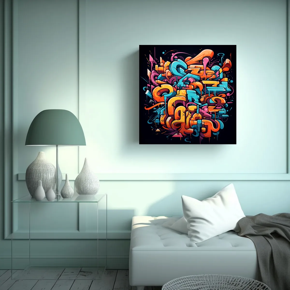 GENERICO - Cuadros De Decoración Inspiradores Con Temática 80x80 Cm