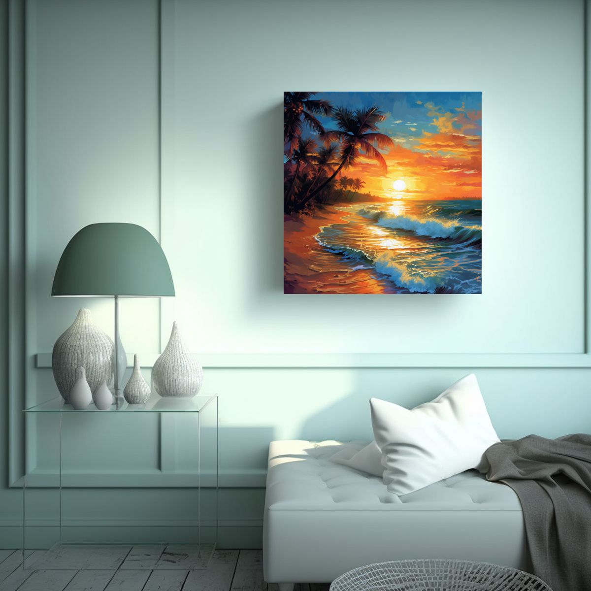 GENERICO - Cuadro Inspirador Para Comedor: Pintura Del 70x70 Cm