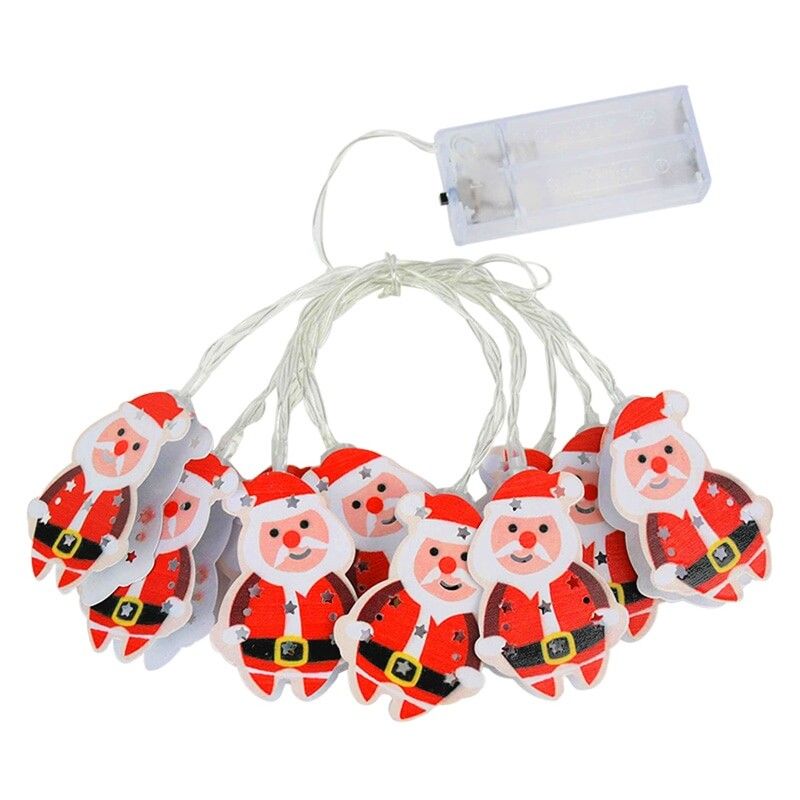 GENERICO - Luces De Navidad - Guirnalda Viejo Pascuero - A Baterías