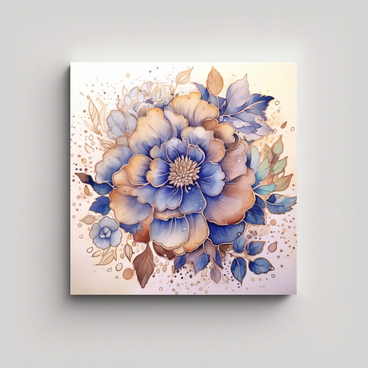 GENERICO - Creatividad En Tela: Cuadro Decorativo De Flores 80x80 Cm