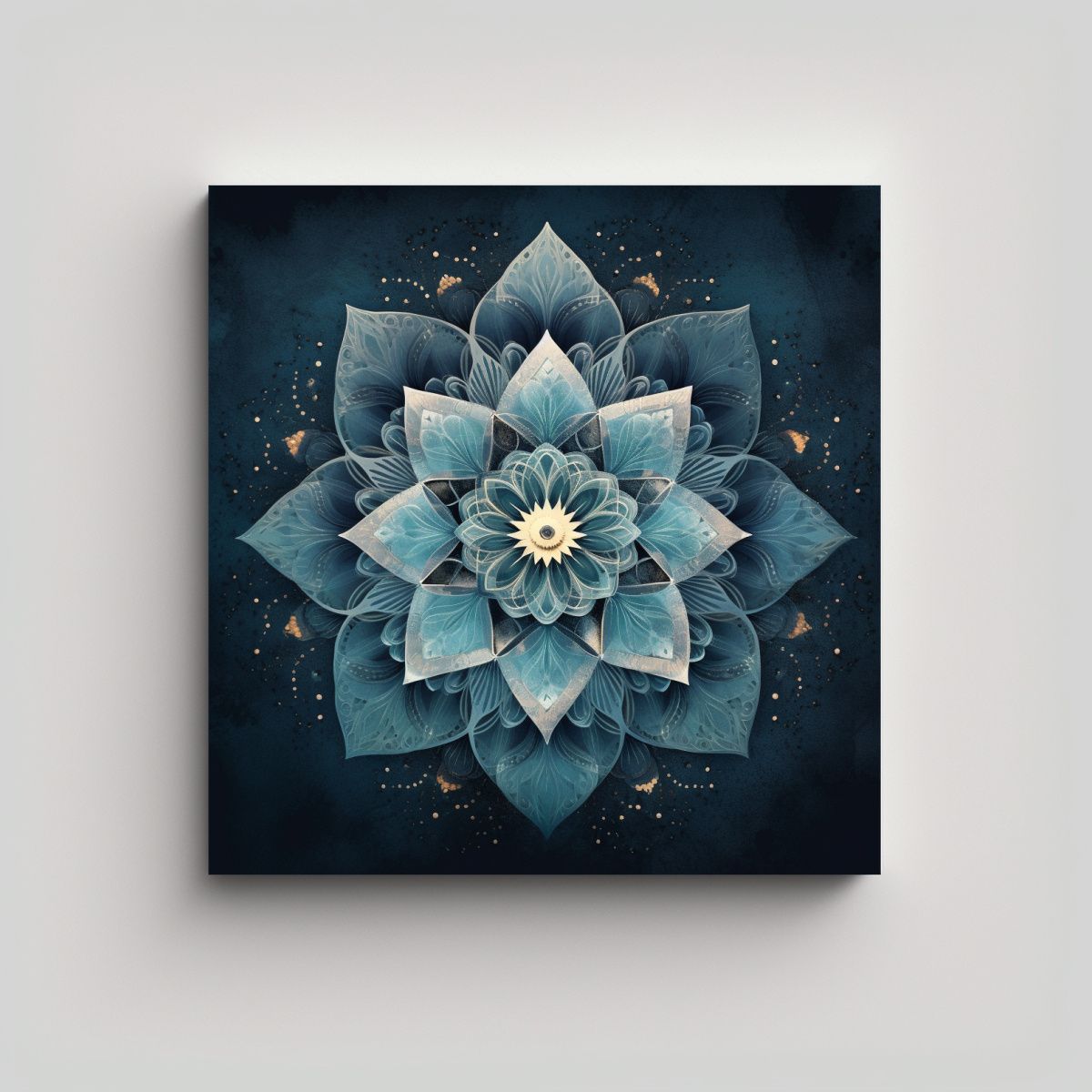 GENERICO - Mandala Voladora En Lienzo Conceptual Para Salón 60x60 Cm