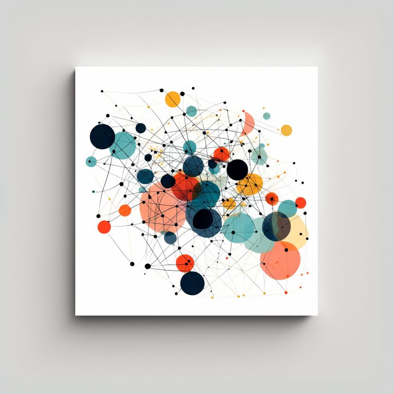GENERICO - Lienzo De Tela Vanguardia Exuberantes Cuadroes 60x60 Cm