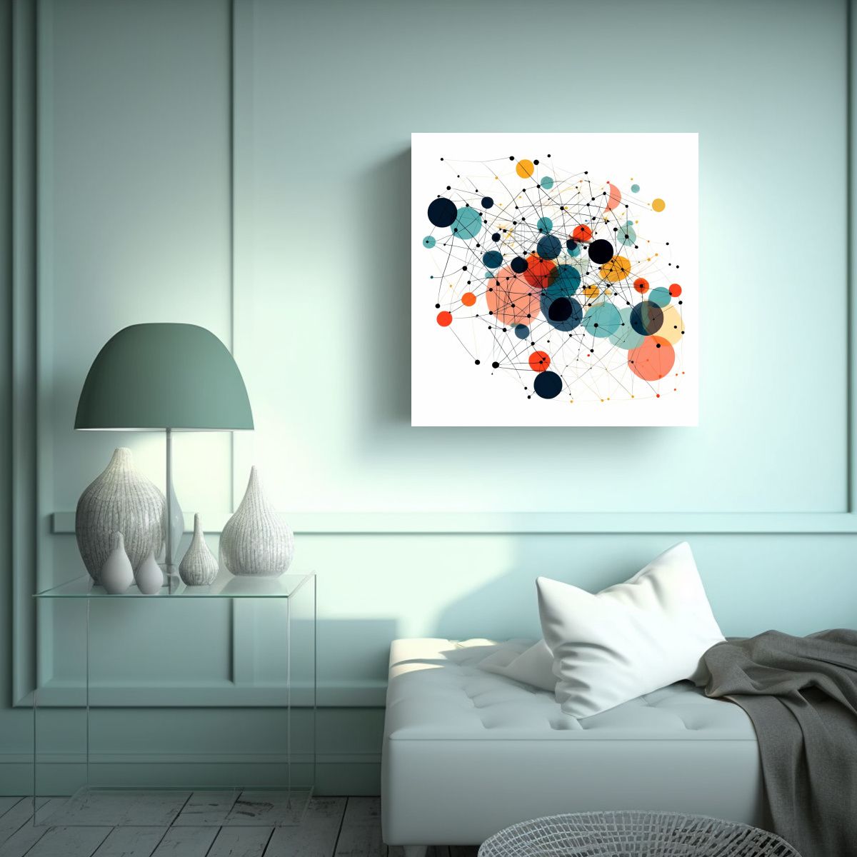 GENERICO - Lienzo De Tela Vanguardia Exuberantes Cuadroes 50x50 Cm