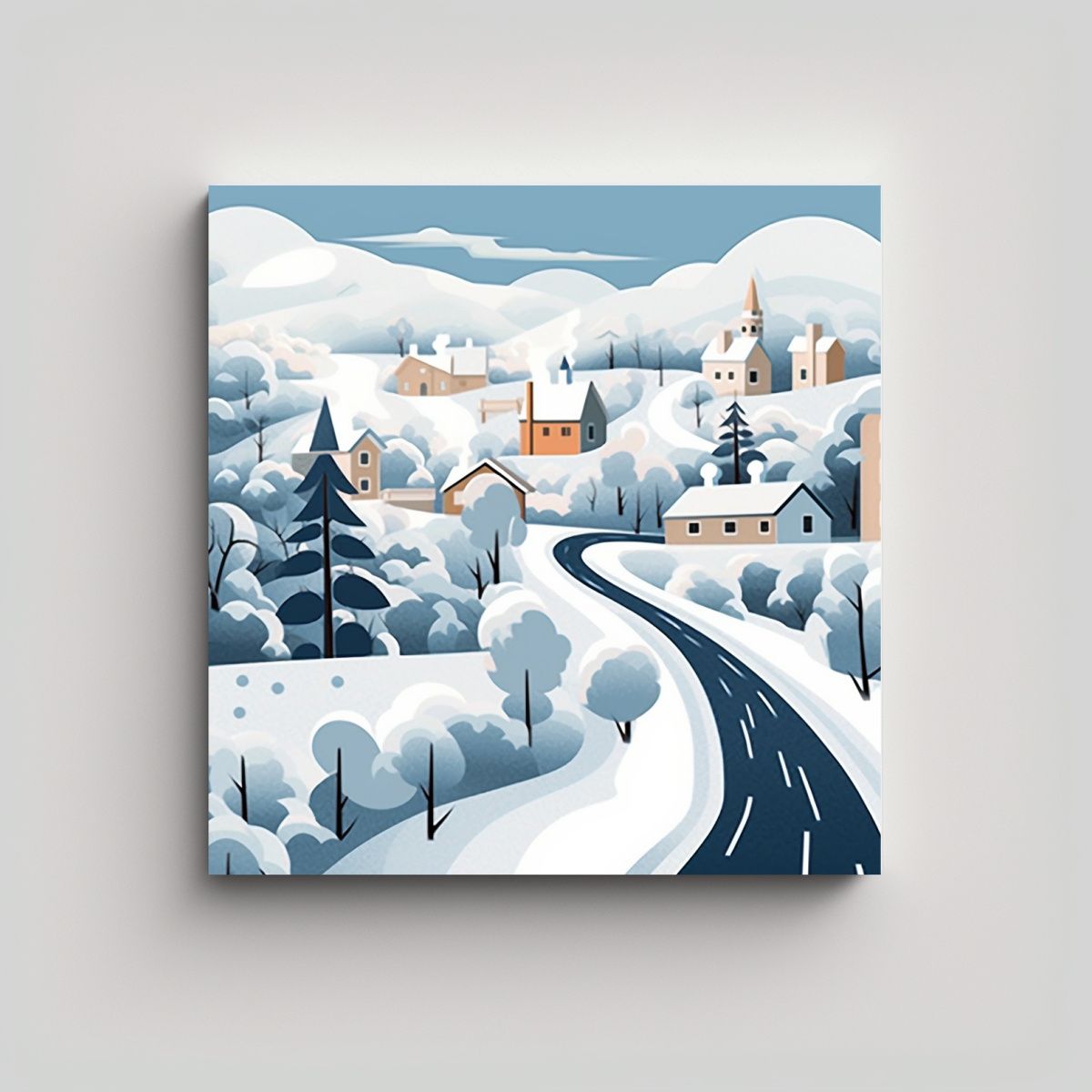 GENERICO - Pintura Decorativa De Arte Composición 60x60 Cm