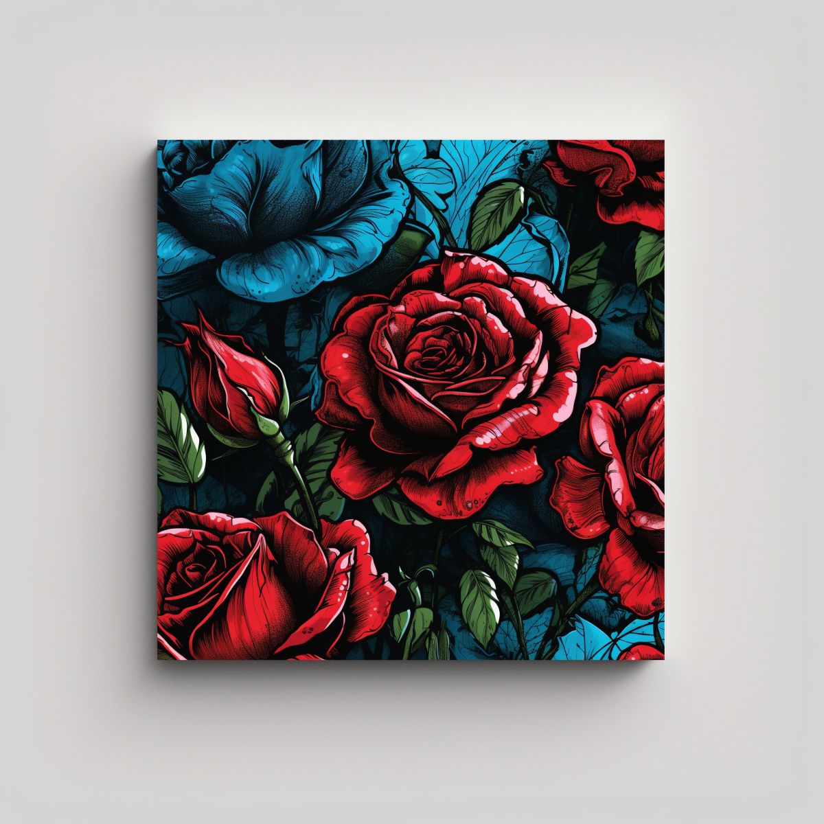 GENERICO - Cuadros Decorativos Estilo Jim Lees: Composición 70x70 Cm