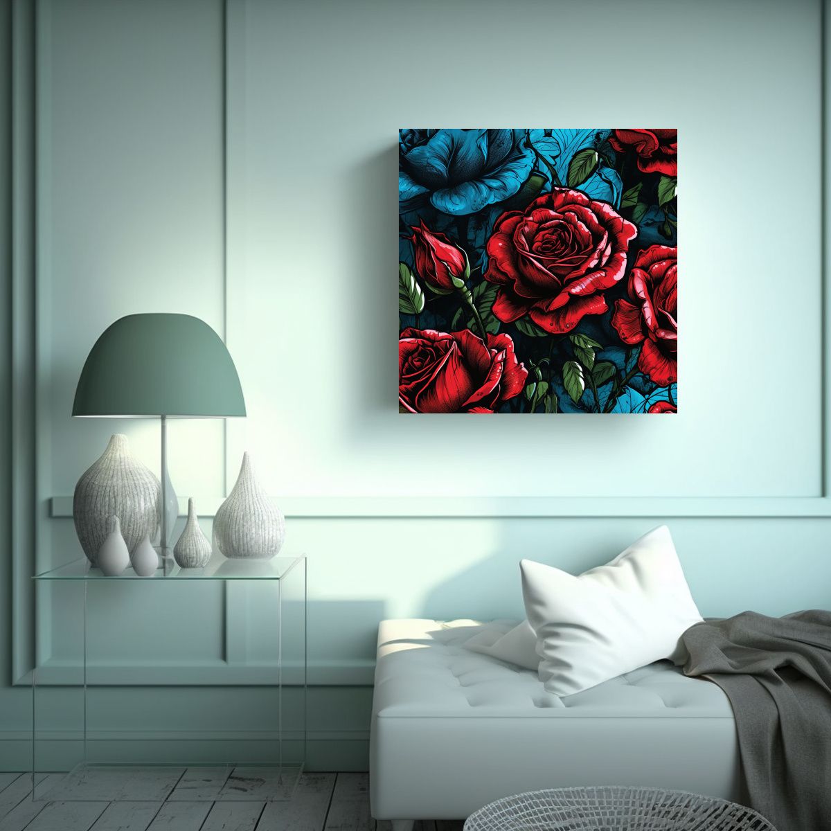 GENERICO - Cuadros Decorativos Estilo Jim Lees: Composición 70x70 Cm