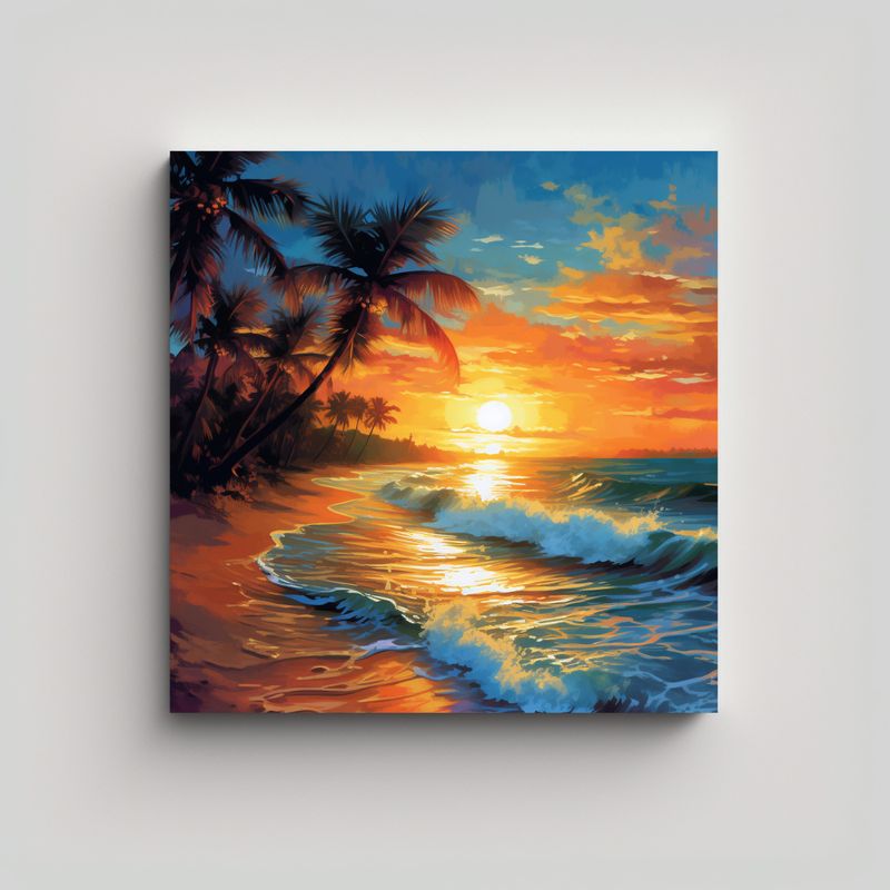 GENERICO - Cuadro Inspirador Para Comedor: Pintura Del 90x90 Cm