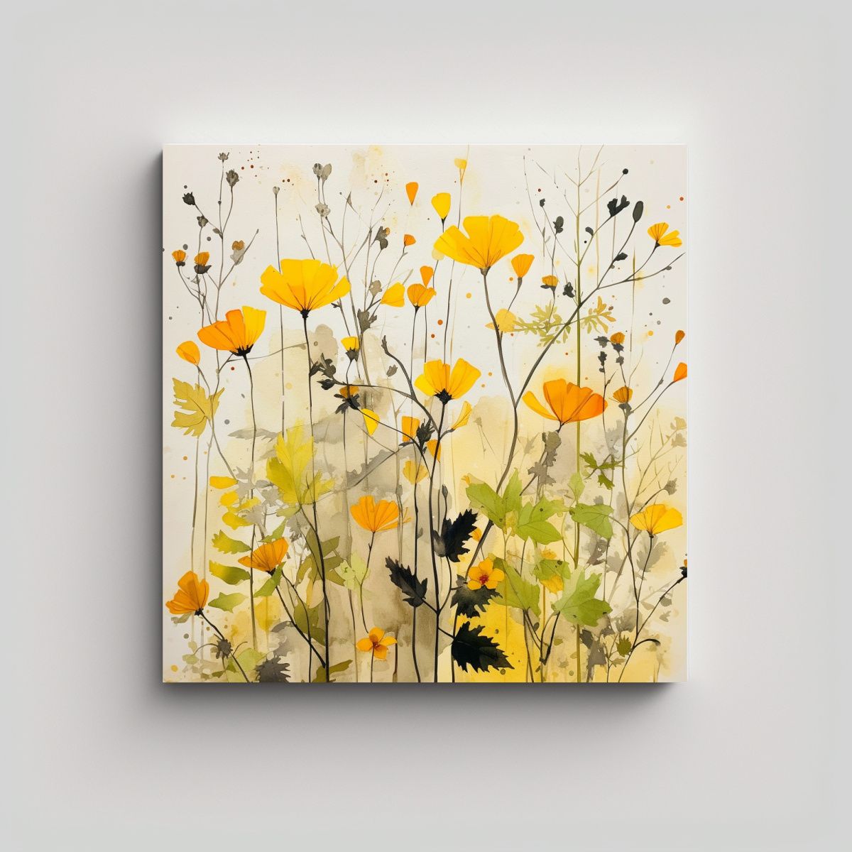 GENERICO - Composición Única En Fotografía: Acuarela De 40x40 Cm