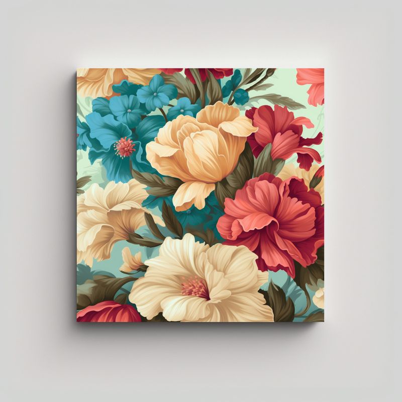 GENERICO - Lienzo Decorativo De Fino Diseño Con Bonitas 80x80 Cm