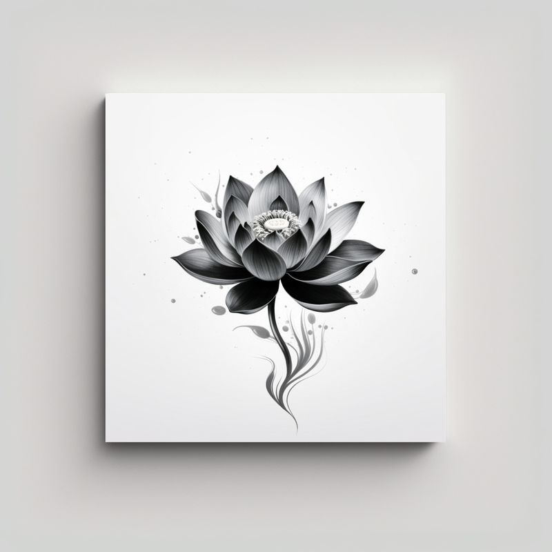 GENERICO - Cuadro Decorativo De Cocina: Artístico Loto 90x90 Cm