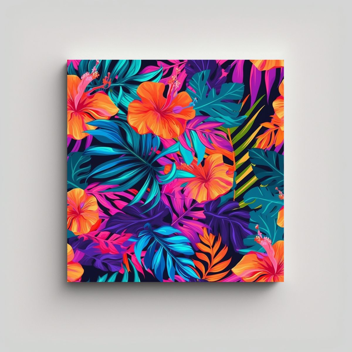 GENERICO - Cuadros Decorativos Con Concepto Canva: Jardín 50x50 Cm