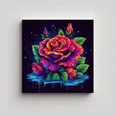 GENERICO - Imágenes Vectoriales Estilo 80s: Galería De 90x90 Cm