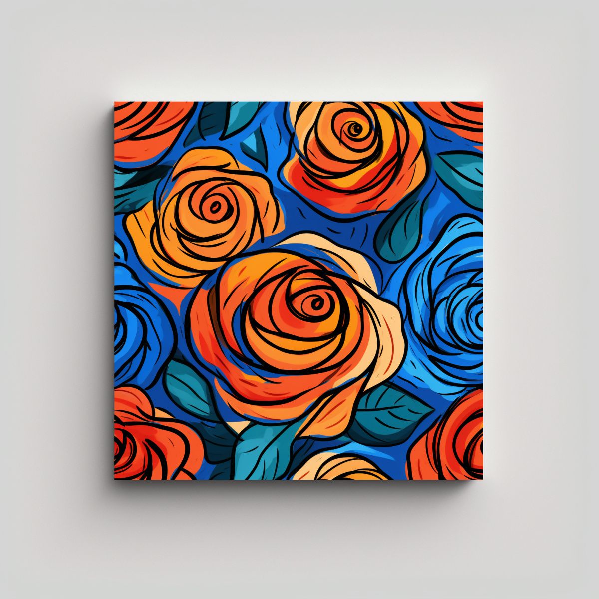 GENERICO - Galería De Poder: Cuadros Decorativos Estilo 90x90 Cm