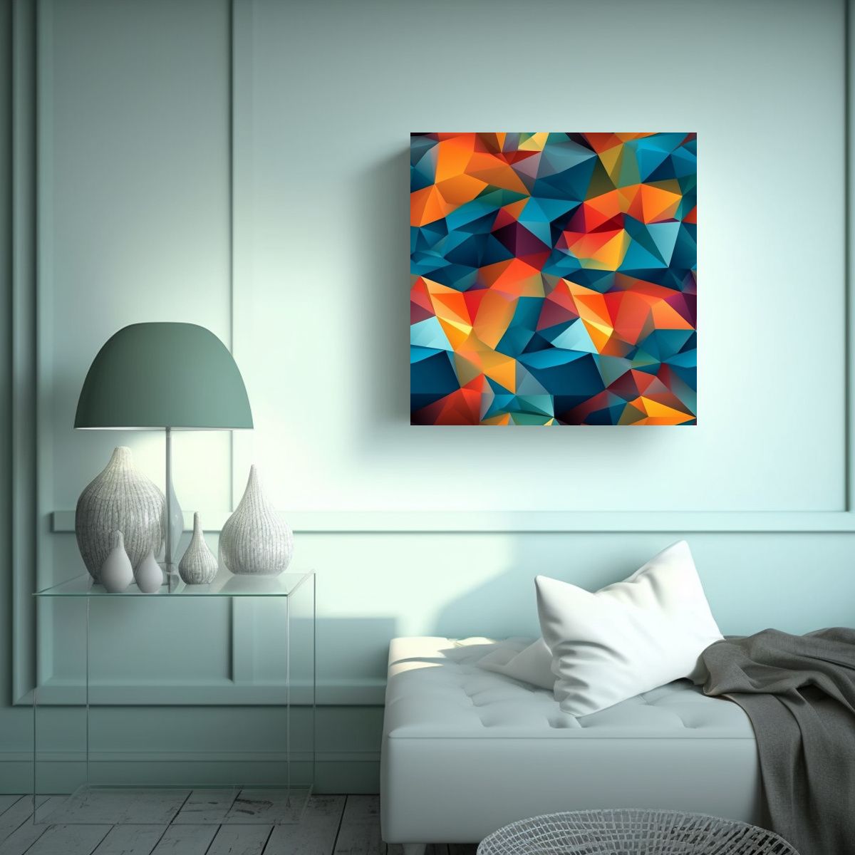 GENERICO - Cuadro De Tela En Bastidor Con Diseño 80x80 Cm