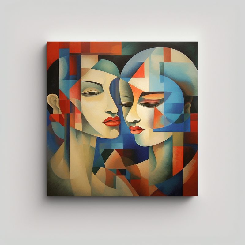GENERICO - Cuadro Impreso Arte De Pared Aliyun 90x90 Cm