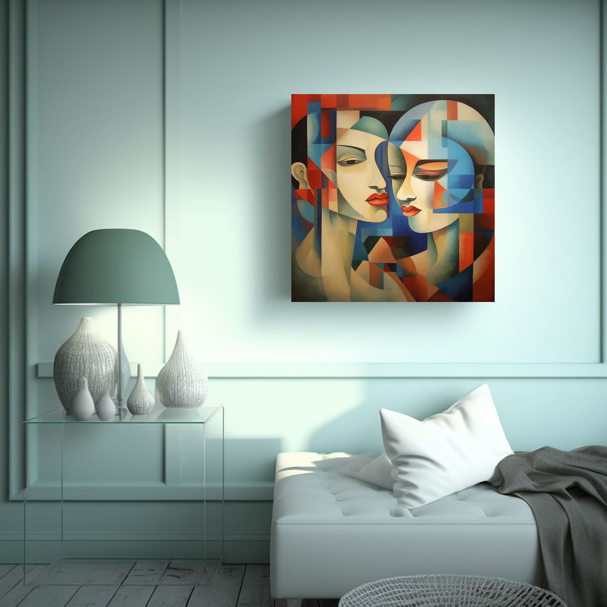 GENERICO - Cuadro Impreso Arte De Pared Aliyun 80x80 Cm