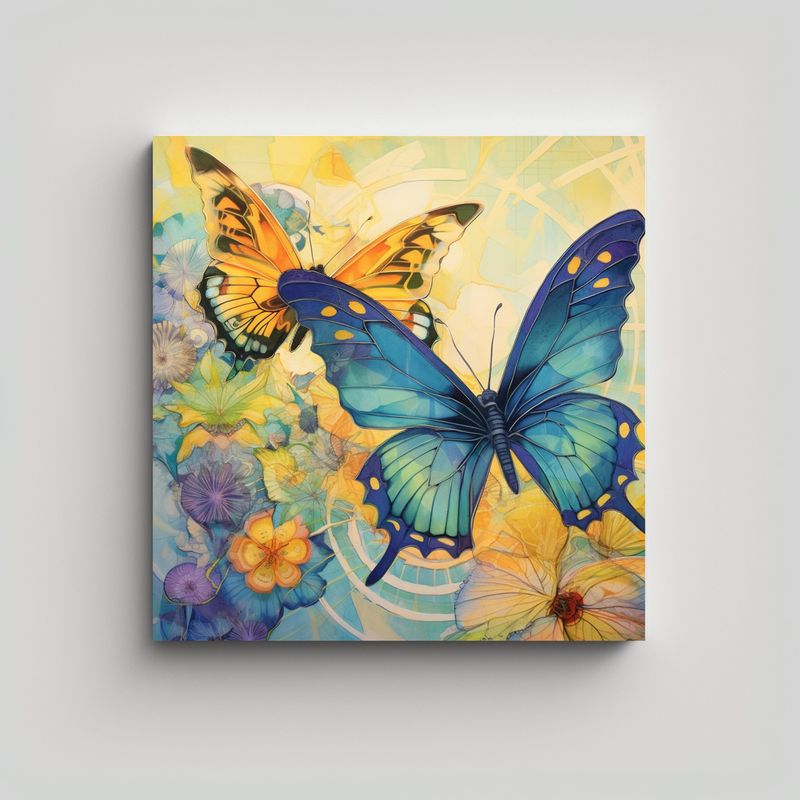 GENERICO - Pinturas Decorativas De Mariposas Del Arte Pop 50x50 Cm