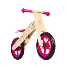 GENERICO - Bicicleta De Equilibrio Aprendizaje Madera Robot Celeste