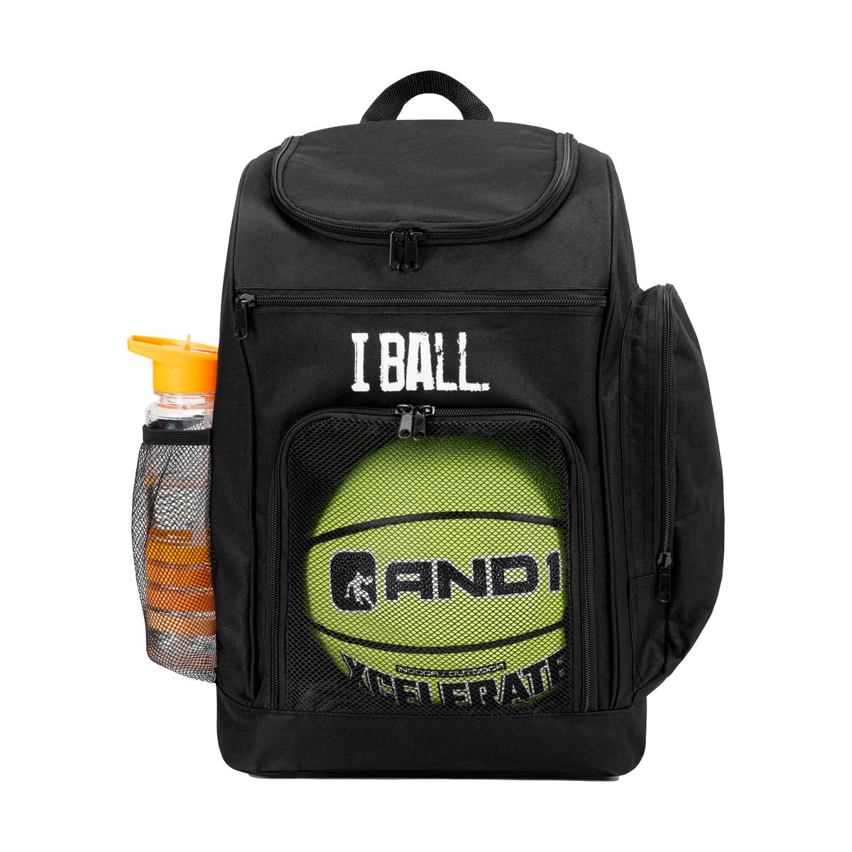 I BALL - Mochila Porta Balón IBALL Multifuncional Negra