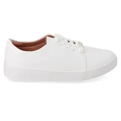 VIZZANO - Zapatilla Casual Mujer Eco Cuero Blanca