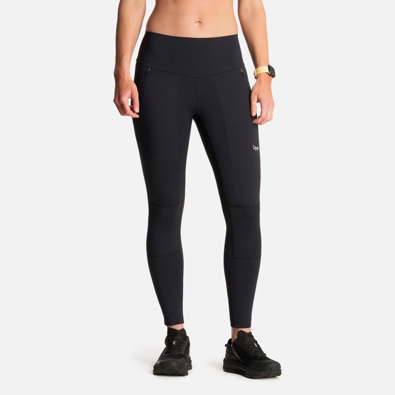 LIPPI - Calza Mujer PureTrek Q-Dry Leggings Negro Lippi