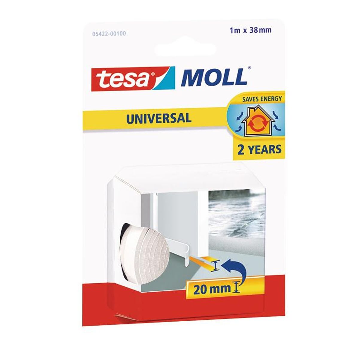 TESA - BURLETE FLEXIBLE BLANCO 1MX38MM TESA MOLL