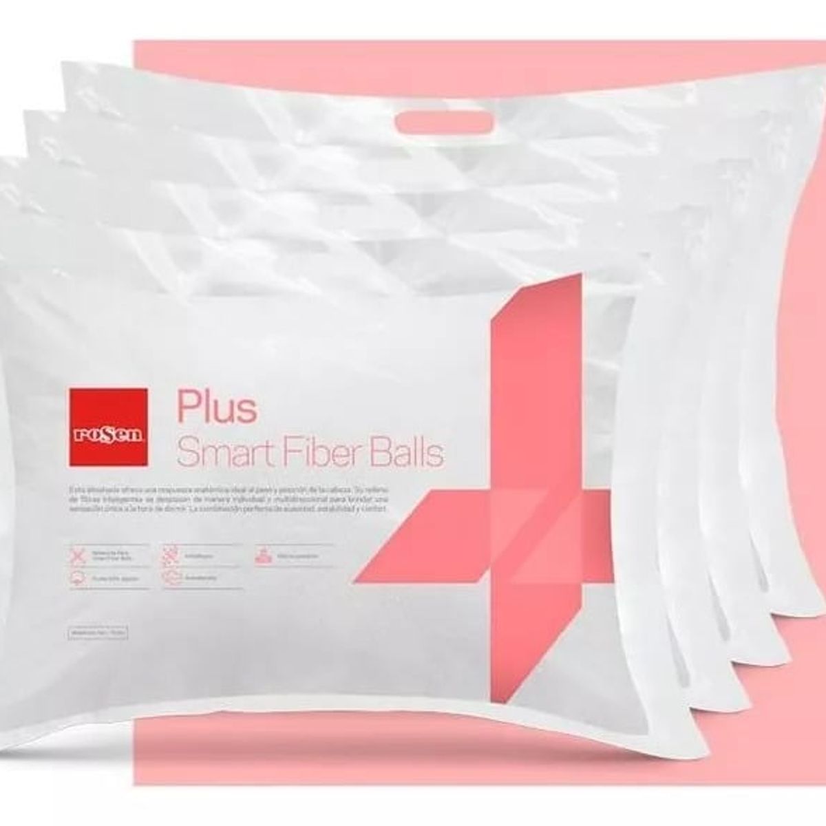 ROSEN - Pack 4 Almohadas Rosen Plus Americana 50 X 70 Cm