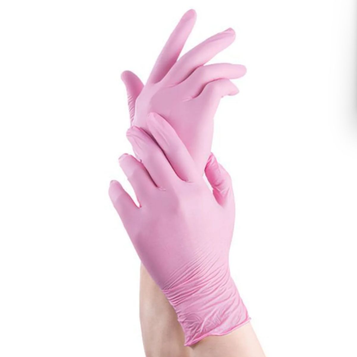 CLEANCARRIER - Guante Nitrilo Clean Carrier Caja de 100 Unidades Color Rosa Talla S