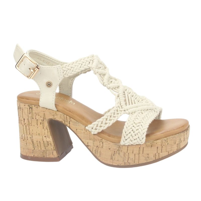 CHALADA - Sandalia Mujer Beige Plataforma Chalada Wike-1