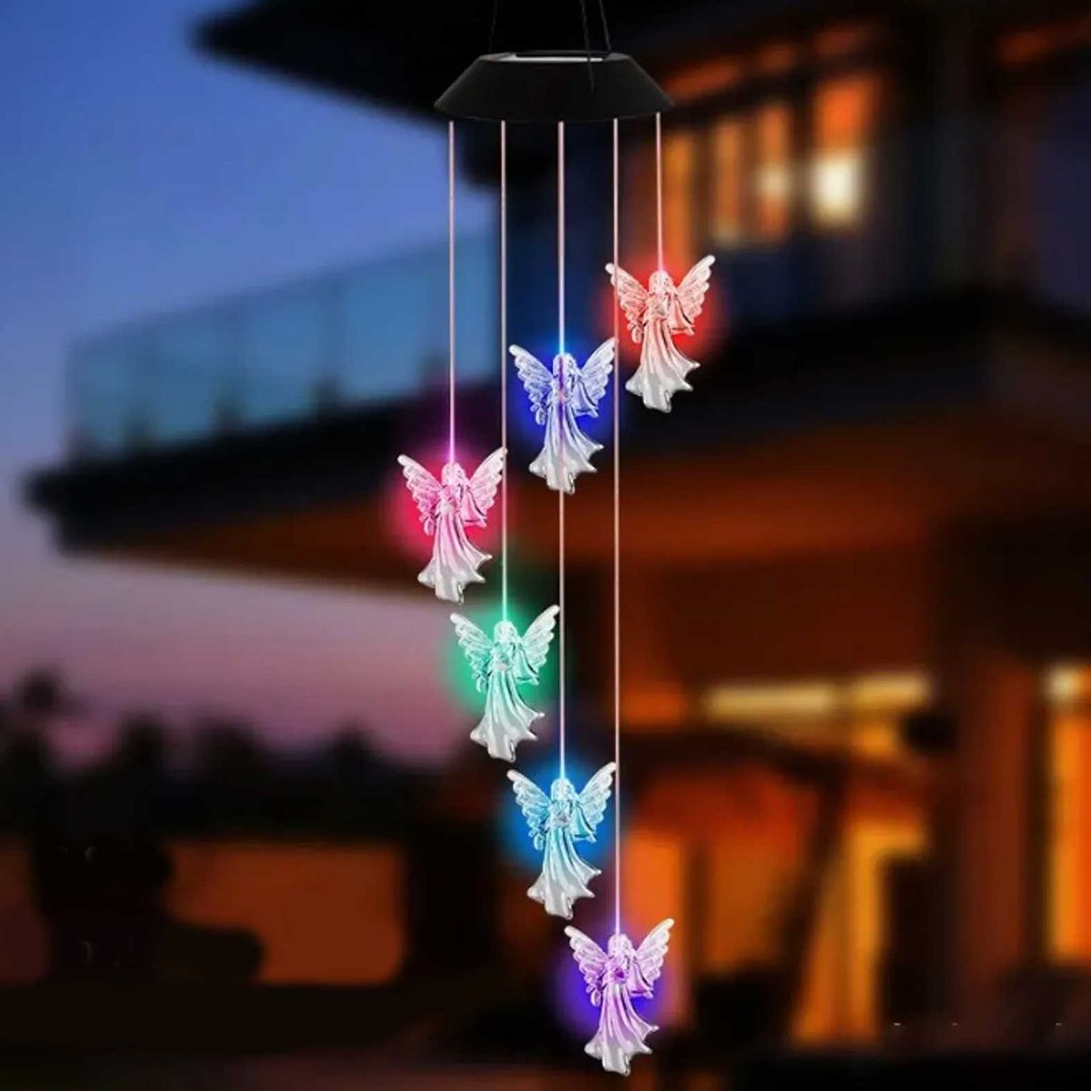 GENERICO - Campana de Viento Led Solar Angel- AS046