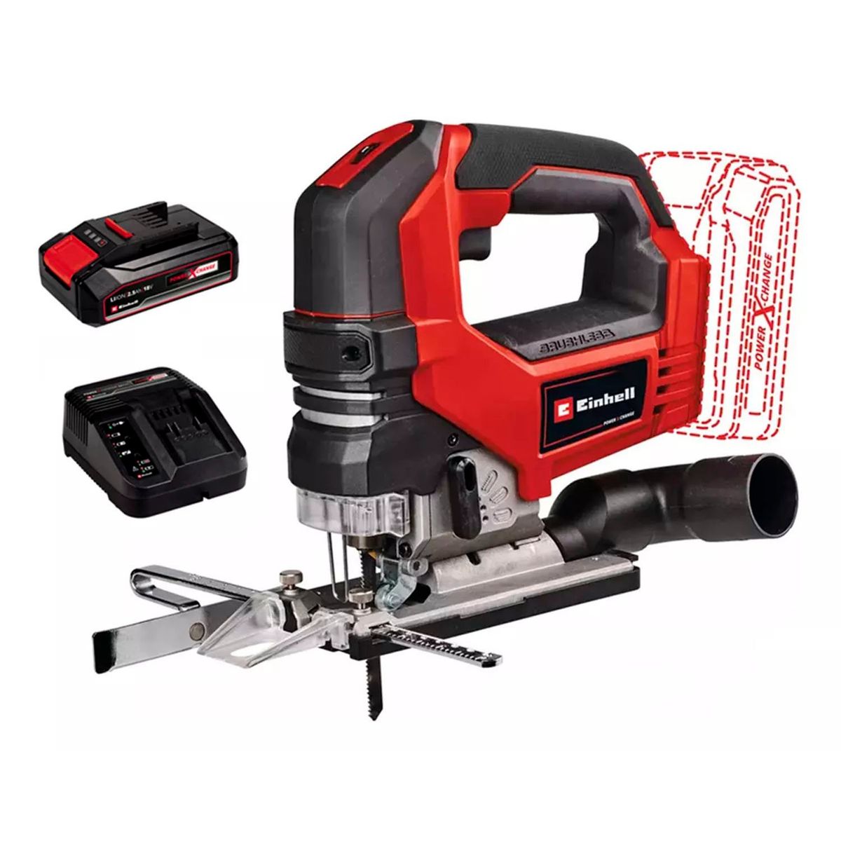 EINHELL - Sierra Caladora 18v Tp-js 18135 Li Bl - Solo Bat+ Carg 4321260-12